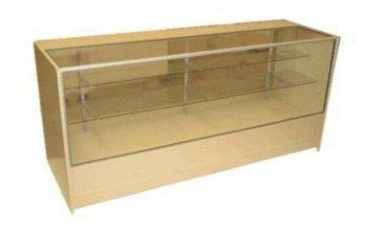 Glass Front 3/4 Vision Retail Display Counters L1000 x D600 x H900mm 