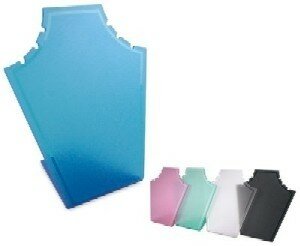 Acrylic Jewellery Necklace Holder Black H200mm