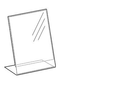 Counter Top Acrylic Leaflet Holders A7 74mm x 105mm 