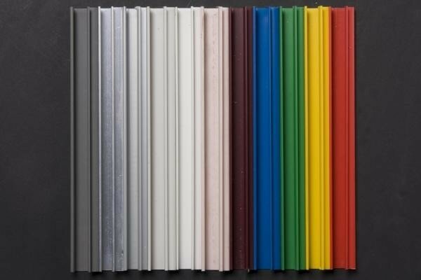 Grey PVC slatwall inserts (Clip In) 1200mm (4ft) Pack of 23