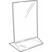 Acrylic Double Sided 1/3 A4 Menu Holders Portrait