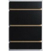 Black Melamine Slatwall Panels 2400mm x 1220mm (8ft x 4ft)