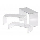 Acrylic Riser, Display Stands, Steps, Set of 3 Plinths