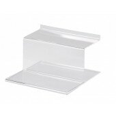 Slatboard Perspex Two Step Display Shelves W200 x D200 x H110mm