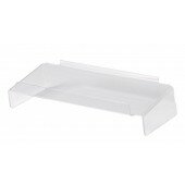 Slatwall Display Shelf with Front Lip 400 x 200mm (16"" x 8”)