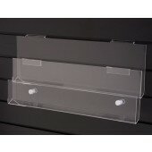 Slatwall Two Tier Acrylic Display Card Tray 1200mm (4ft)